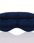 Back of the Linen & Wisewool™ sleep mask, showing its twin elastic straps
